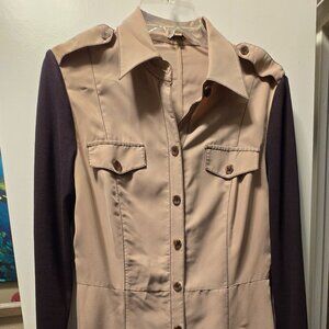 Cremuxe brown long sleeve dress